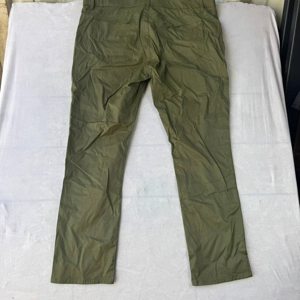 Tailor Vintage New Canaan Slim Fit Pants Men 42x32 Green Cotton Stretch Straight